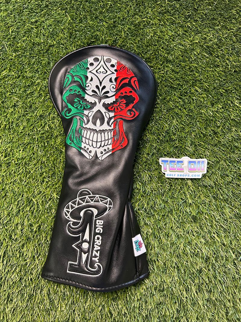 Big Crazy Mexico La Raza Leather Driver Head Cover Craftsman Golf
