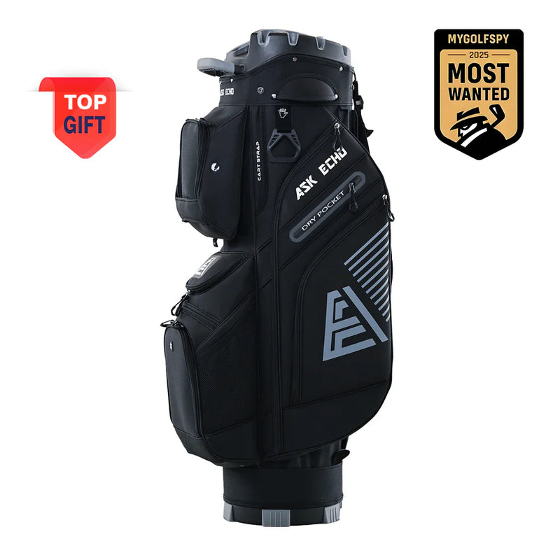 Ask Echo 2024 T-LOCK 14 Way Organizer Dividers Golf Quiet Cart Bag / Black