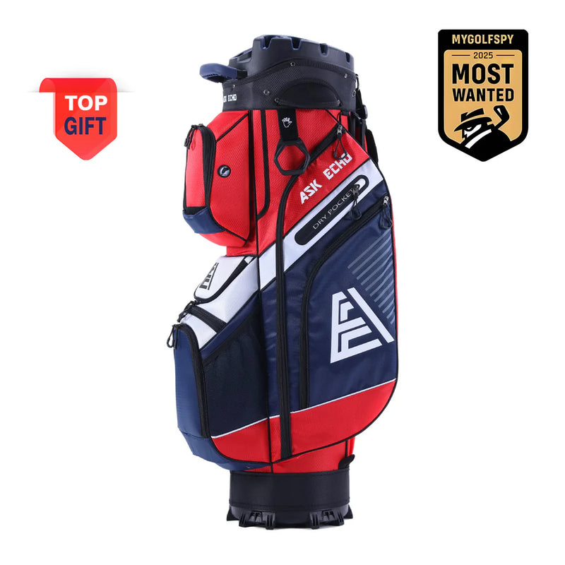 Ask Echo T-LOCK 2.0 14 Way Organizer Dividers Golf Quiet Cart Bag / Navy