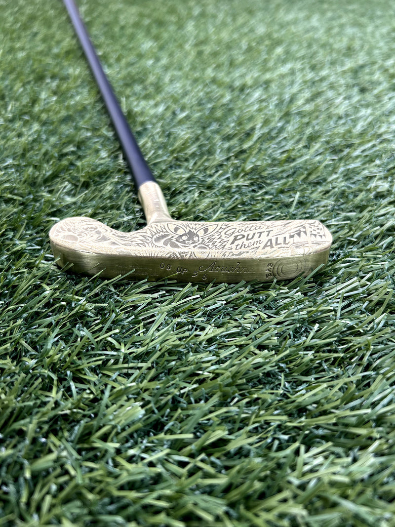 Titleist Bullseye Tee's Custom Gotta Putt Em All Pokemon 35" Putter RH