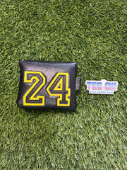 KB 24 Black Leather Mamba Mallet Head Cover Pre-Owned