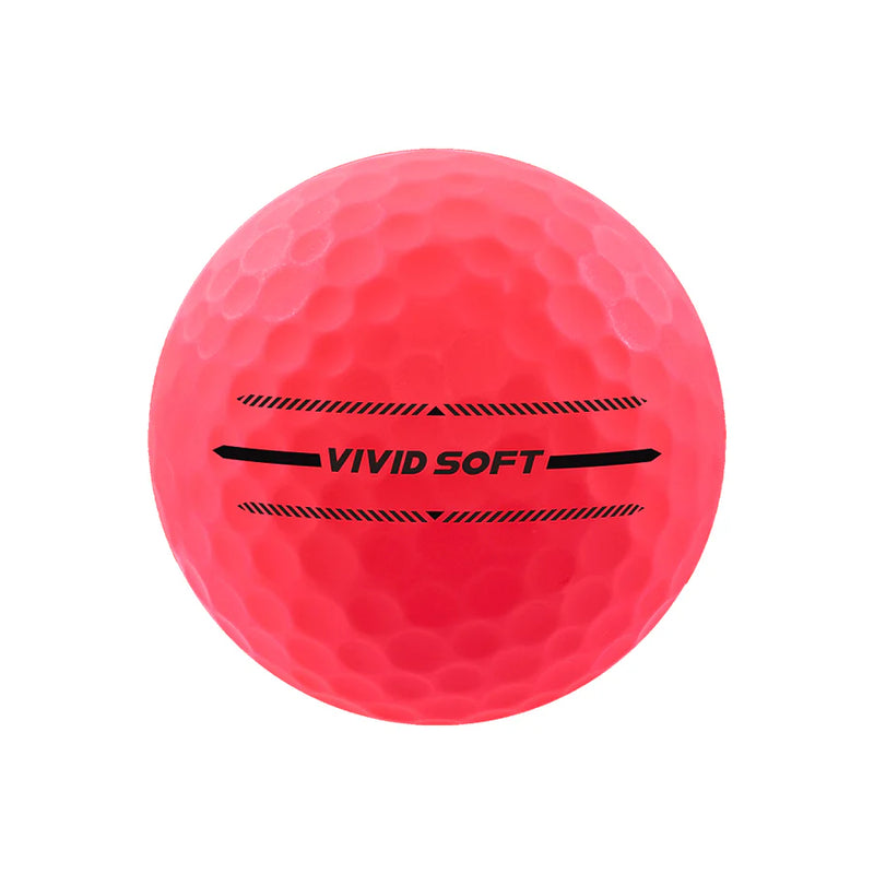 Volvik Vivid Soft Dozen Pink Golf Balls