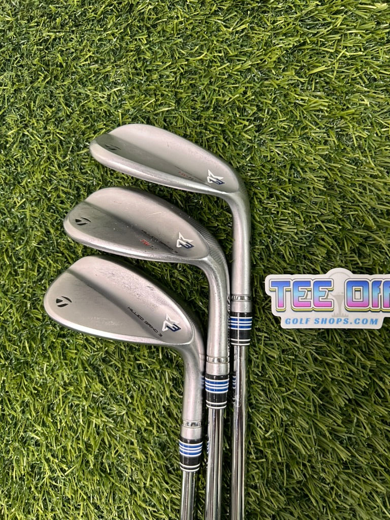 TaylorMade Refinished Milled Grind 52/56/60 Wedge Set Wedge Flex RH
