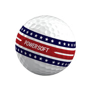 Volvik Power Soft (USA Patriot Edition) Dozen White/Red/Blue Golf Balls