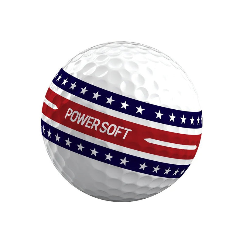 Volvik Power Soft (USA Patriot Edition) Dozen White/Red/Blue Golf Balls