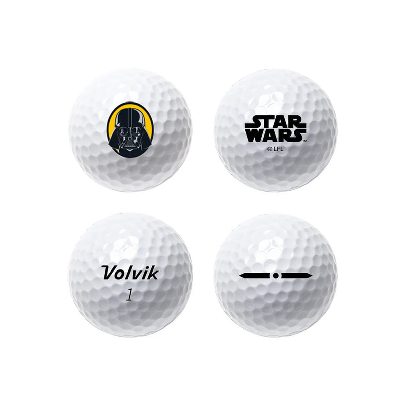 Volvik Disney Star Wars™ Dark Side Sleeve White/Black Golf Balls