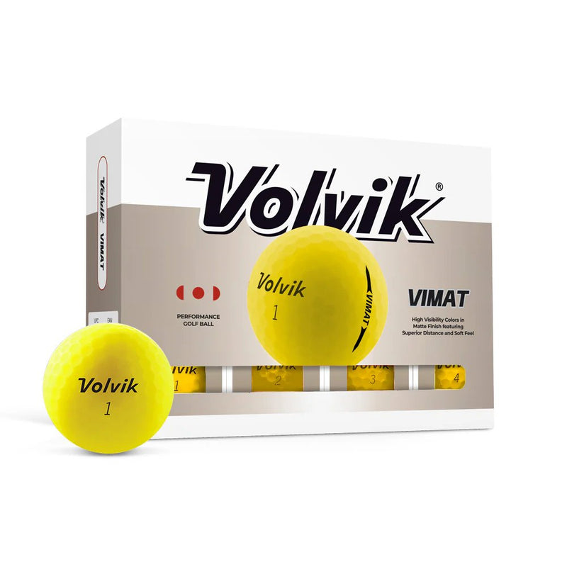 Volvik Vimat Dozen Yellow Golf Balls