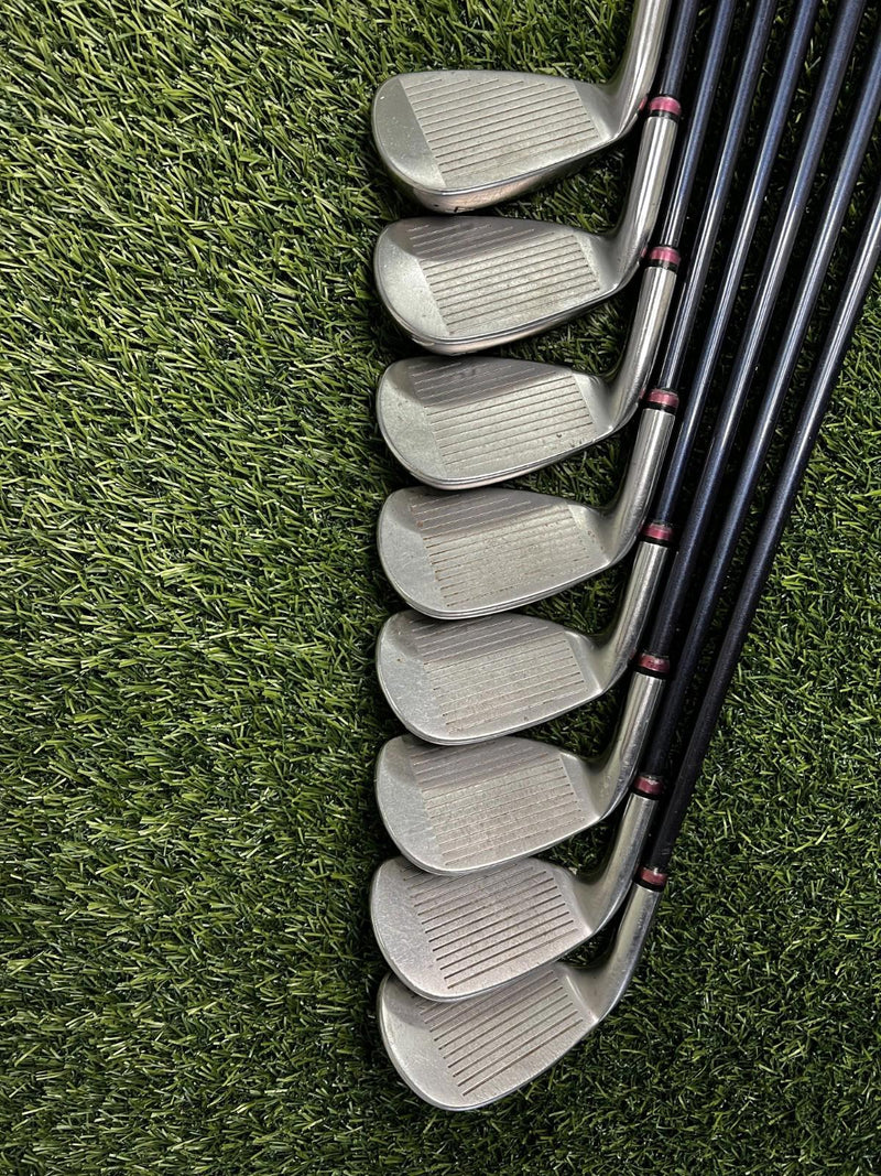 Ladies Yonex Cyberstar Nanospeed Irons Set 4-SW CFS W Flex RH – Pre-Owned Golf Club – TEE OFF Golf Shops