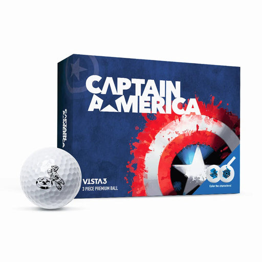 Volvik Marvel Vista3 Captain America (Colored Marker) Dozen