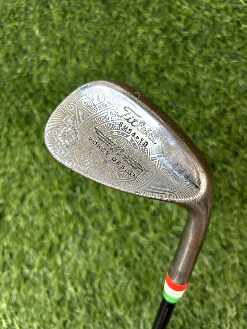 Titleist Vokey Spin Milled Raw Custom Mexico Aztec Calendar Sand Wedge 54 Loft Wedge Flex RH
