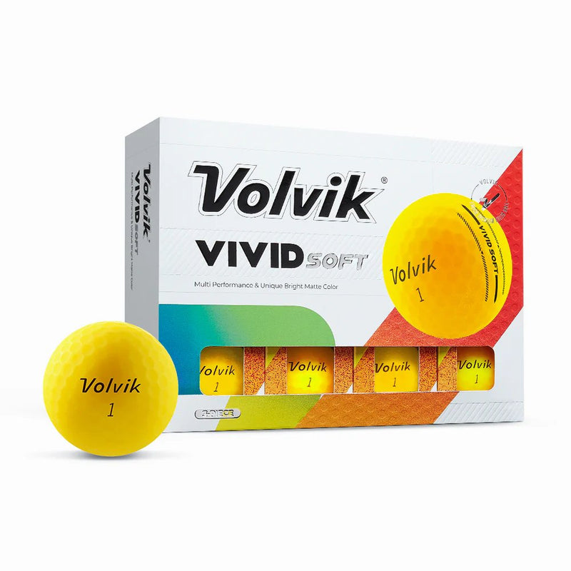 Volvik Vivid Soft Dozen Yellow Golf Balls