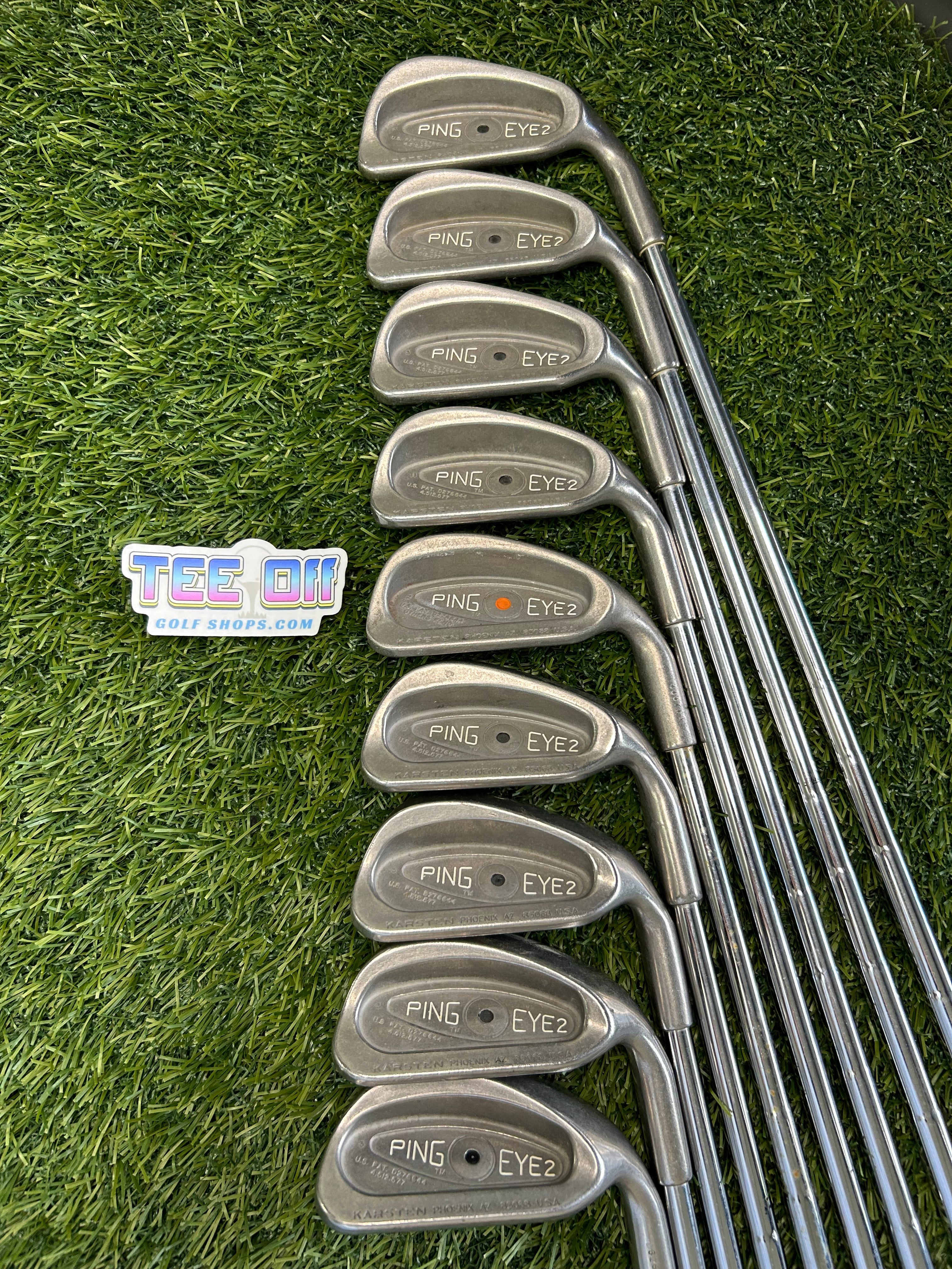 Ping Eye Black Dot Iron Set Stiff RH — TEE OFF GOLF SHOPS