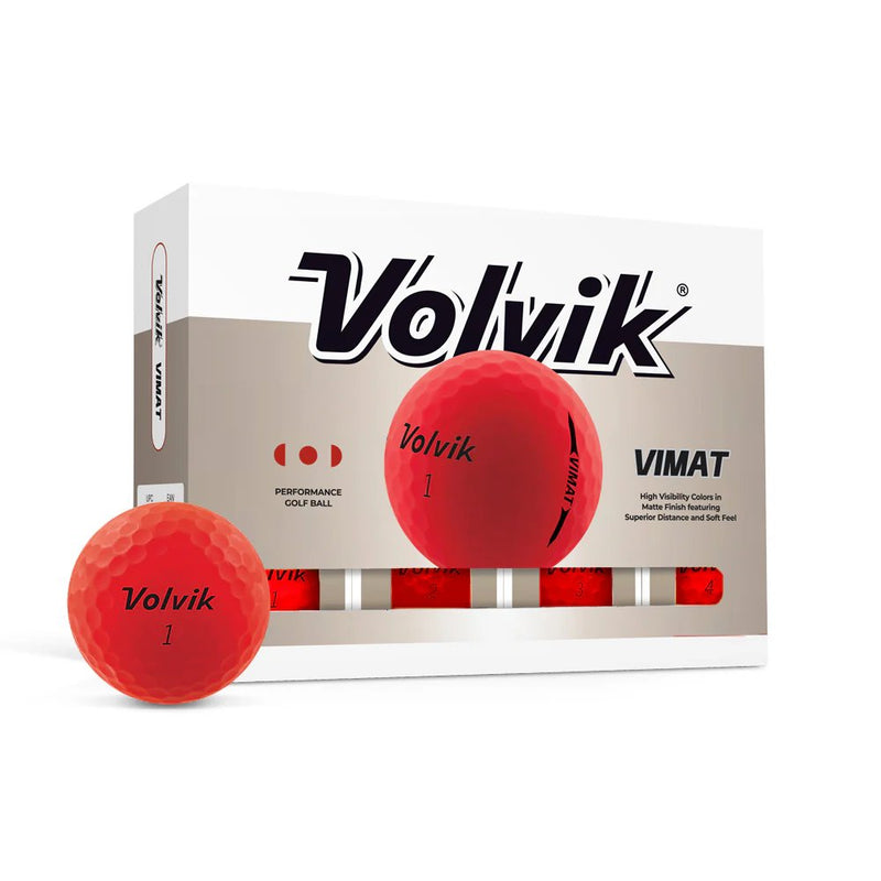 Volvik Vimat Dozen Red Golf Balls