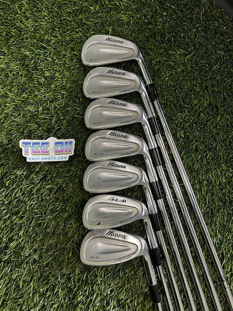 Mizuno MP-60 Irons Set 4-PW S300 Stiff Flex GP Grips RH