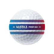 Volvik Vista3 Prism 360° Dozen White/Rainbow Golf Balls