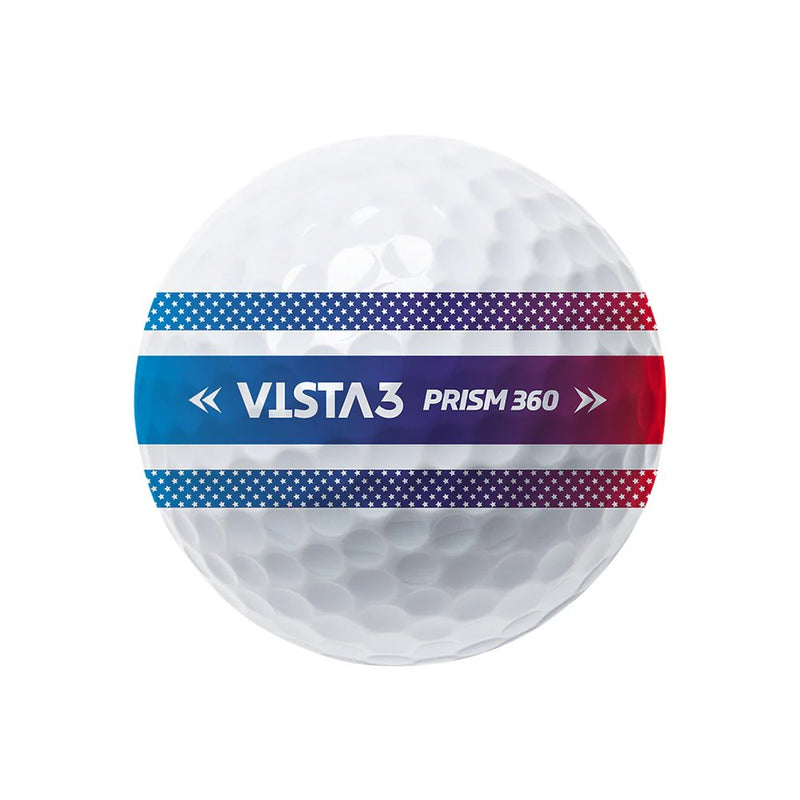 Volvik Vista3 Prism 360° Dozen White/Rainbow Golf Balls