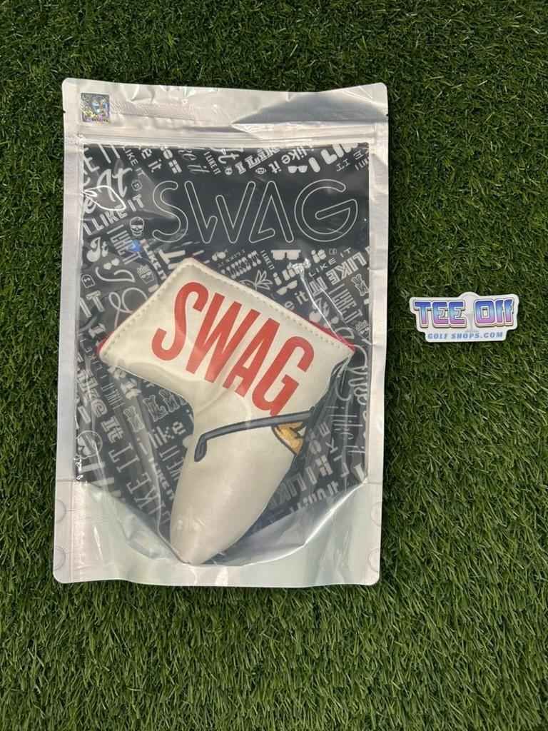 NEW SWAG Golf Red Script Blade Putter Head Cover