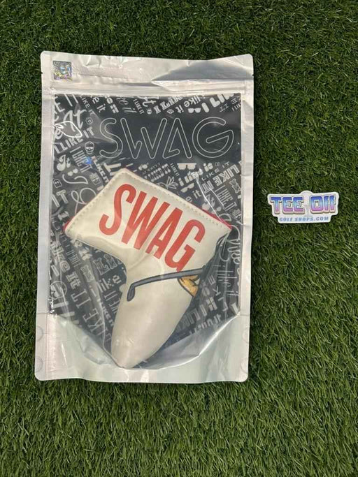 NEW SWAG Golf Red Script Blade Putter Head Cover