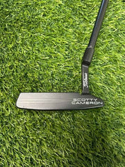 Custom Scotty Cameron Special Select Squareback 2 Black White & Red LA Golf Shaf