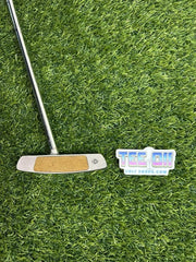 Carbite Bone CB Center Shaft Blade Putter 35" Karma Grip LH – Pre-Owned Golf Club – TEE OFF Golf Shops