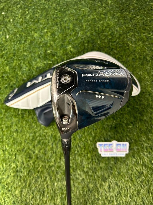 Callaway Paradym Triple Diamond Driver 9 Loft HZRDUS 5.5 Regular Flex Lamkin LH – Pre-Owned Golf Club – TEE OFF Golf Shops