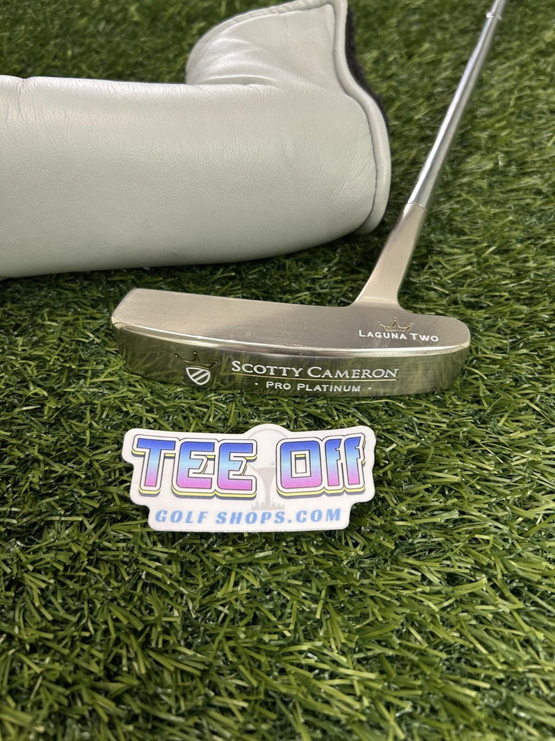 Scotty Cameron Pro Platinum Laguna Two Blade Putter 34" RH – Pre-Owned Golf Club – TEE OFF Golf Shops