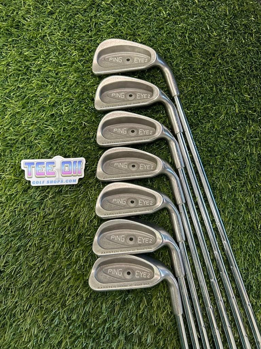 Ping Eye 2 Black Dot Irons Set 3-PW missing 7 Steel Stiff Flex Original Grips RH – Pre-Owned Golf Club – TEE OFF Golf Shops