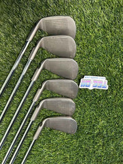 Ping i10 White Dot Irons Set 5-PW AWT Stiff Flex GP Grips RH