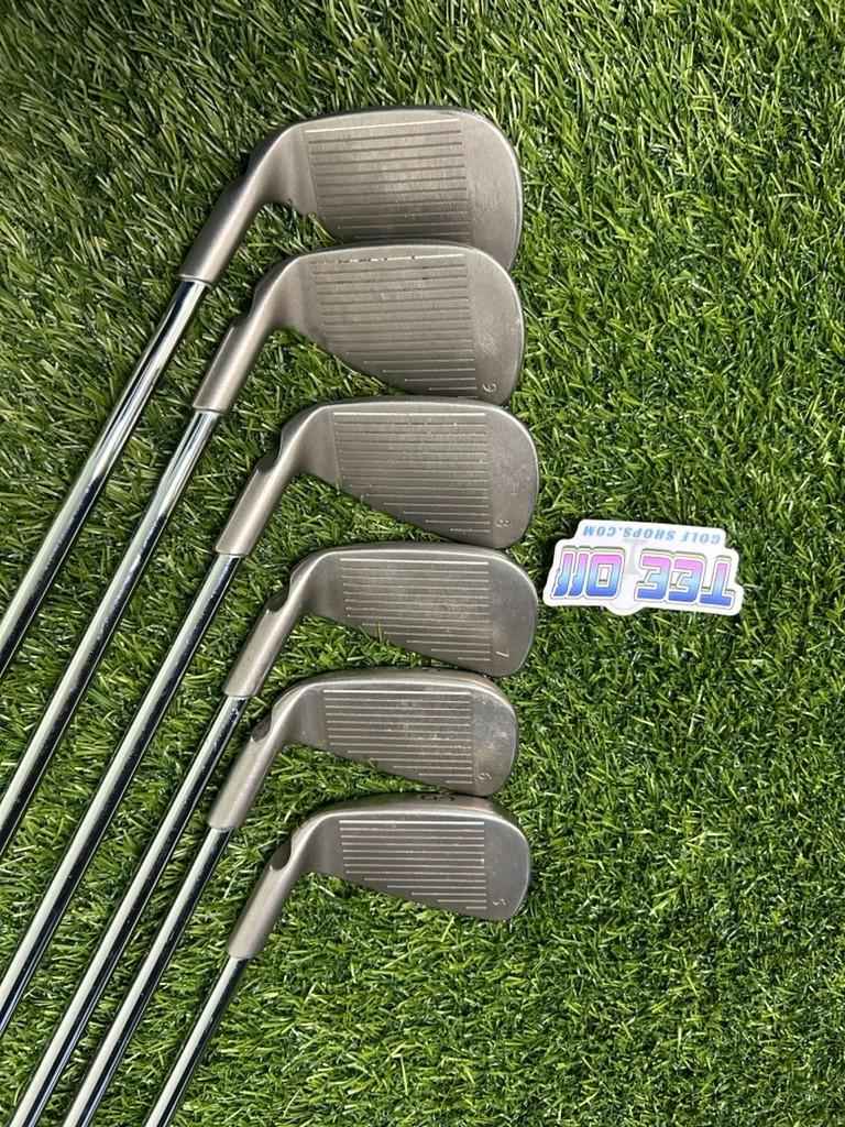 Ping i10 White Dot Irons Set 5-PW AWT Stiff Flex GP Grips RH