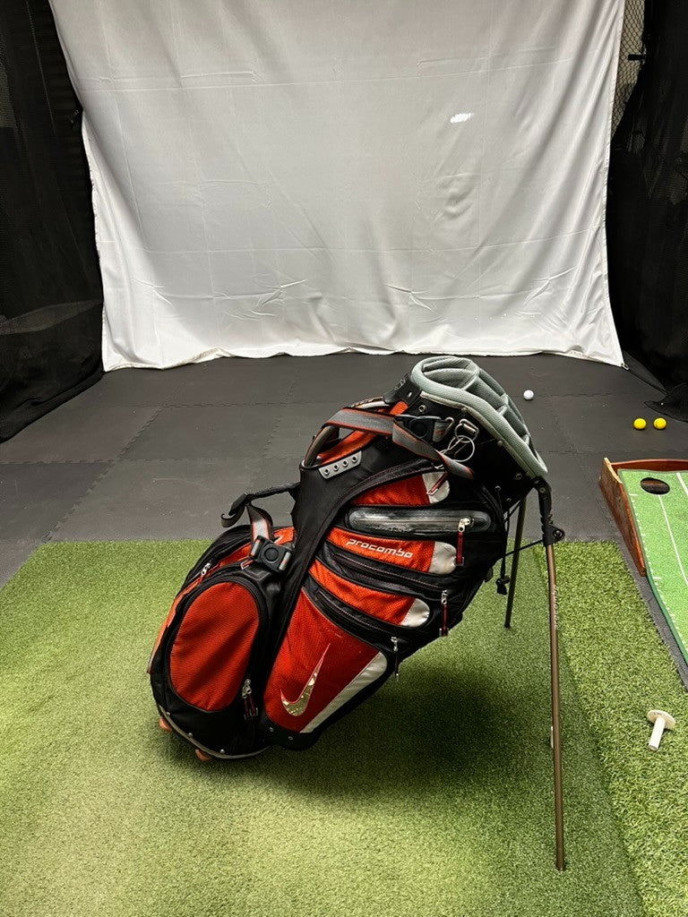 Nike Red 14-Way Golf Carry Bag Pre-Owned