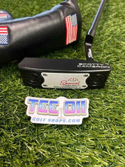 Custom Scotty Cameron Special Select Squareback 2 Black White & Red LA Golf Shaf