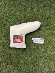 Generic USA White Putter Head Cover