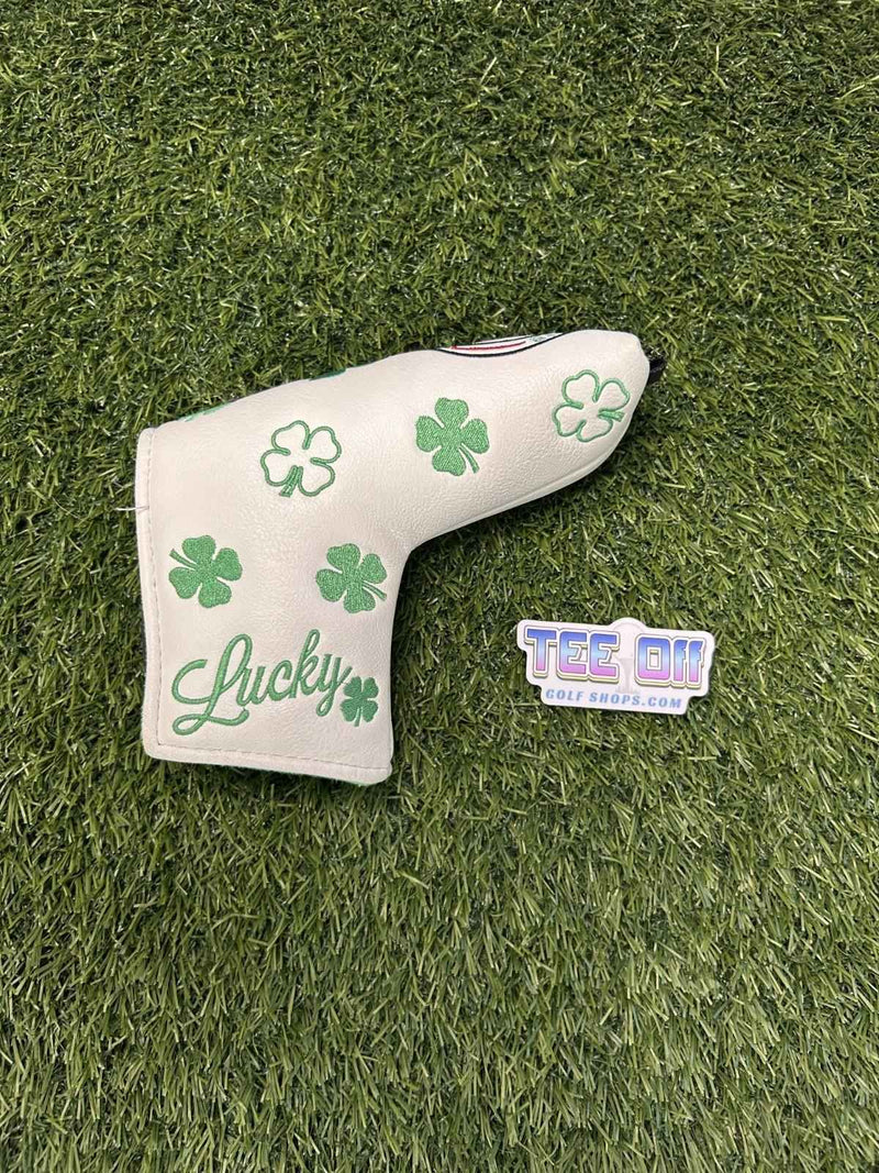 Big Teeth Shamrock White Blade Putter Head Cover