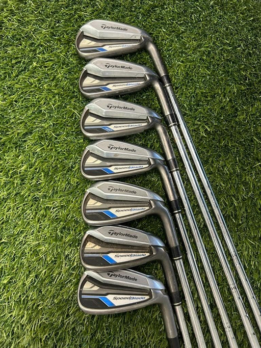 TaylorMade SpeedBlade Irons Set 4-PW Steel Stiff Flex GP Grips RH – Pre-Owned Golf Club – TEE OFF Golf Shops