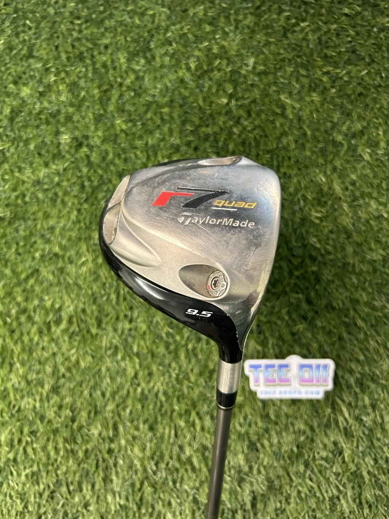 TaylorMade R7 Quad Driver 9.5 Loft MAS Stiff Flex GP Grip RH