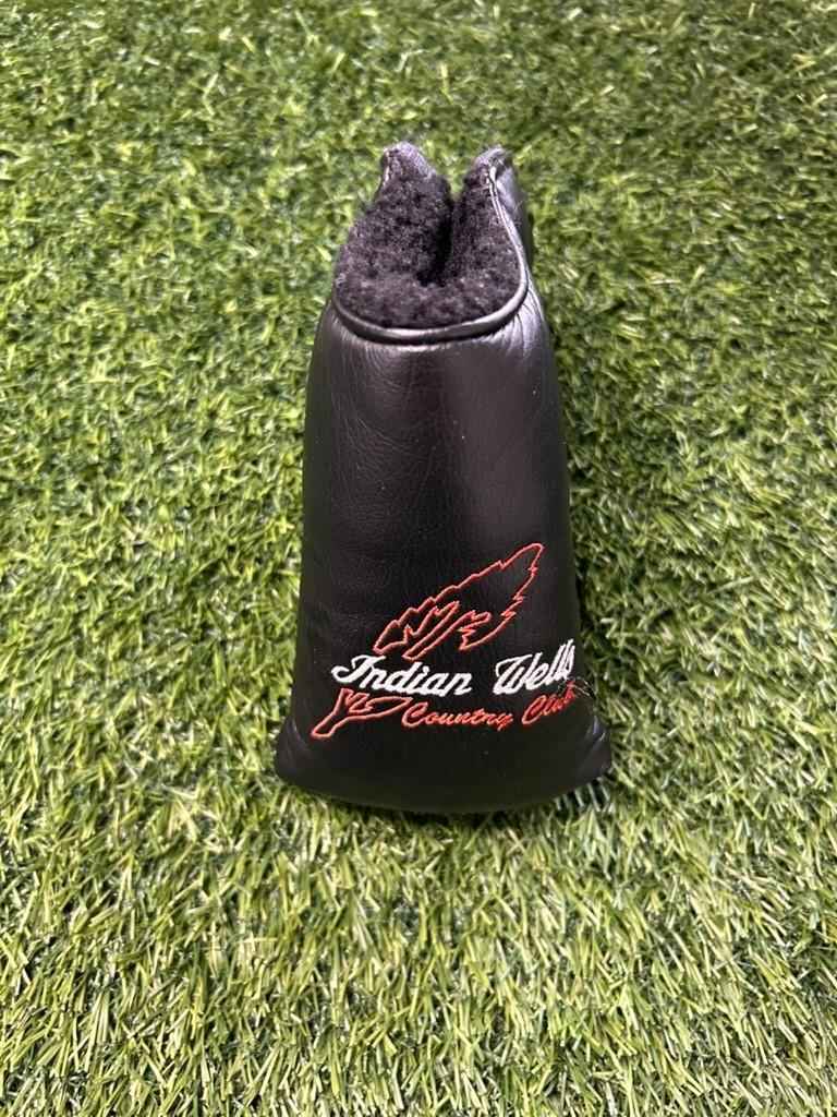 Indian Wells CC Black Leather Putter Head Cover