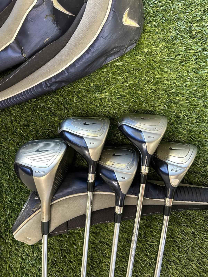 Nike T40 Wood Set Driver 3W/5W/7W/9W Stiff Flex WITH COVERS RH