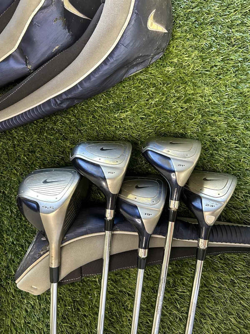 Nike T40 Wood Set Driver 3W/5W/7W/9W Stiff Flex WITH COVERS RH