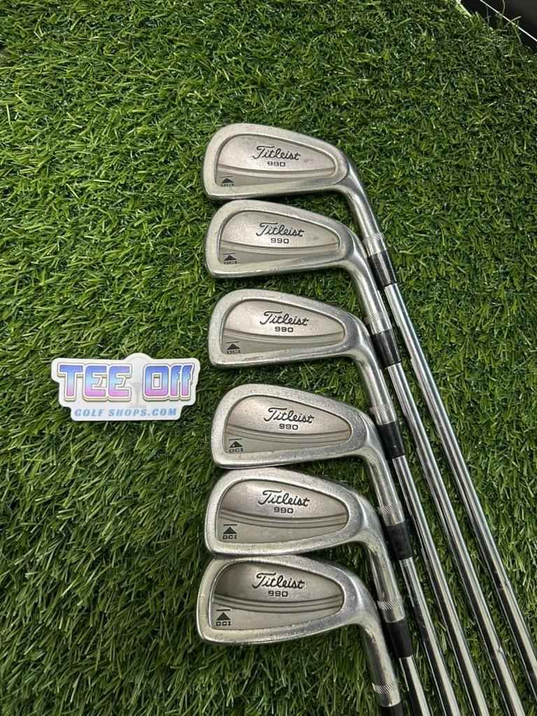 Titleist DCI 990 Irons Set 4-9 X100 X-Stiff Flex Lamkin Grips RH
