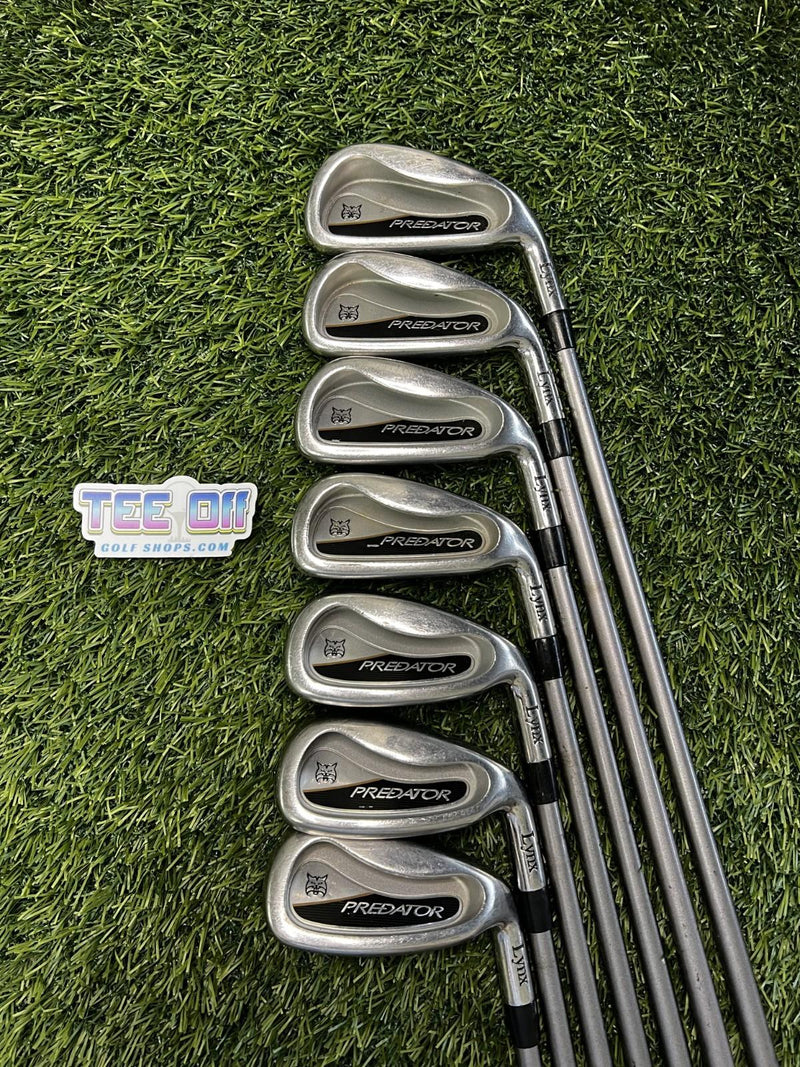 Lynx Predator Irons Set 4-PW Graphite Stiff Flex RH – Pre-Owned Golf Club – TEE OFF Golf Shops