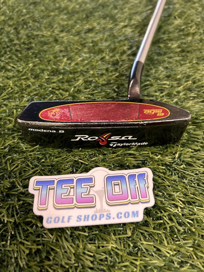 TaylorMade Rossa Modena 8 Black 35" Blade Putter Karma Grip RH – Pre-Owned Golf Club – TEE OFF Golf Shops