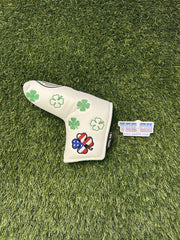 Big Teeth Shamrock White Blade Putter Head Cover