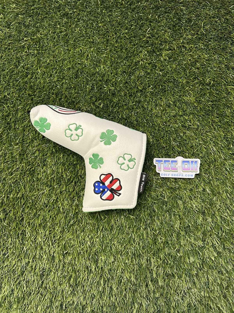 Big Teeth Shamrock White Blade Putter Head Cover