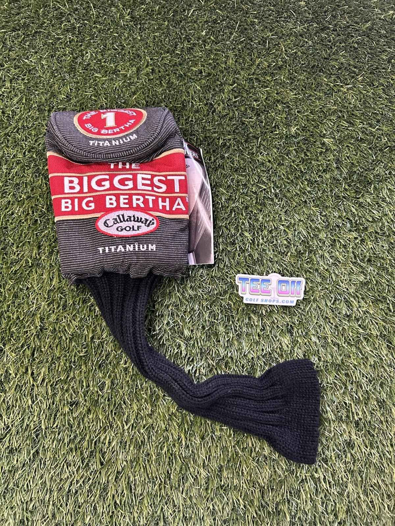 NEW Vintage Callaway The Bigges Big Bertha Titanium Driver Sock Style Head Cover