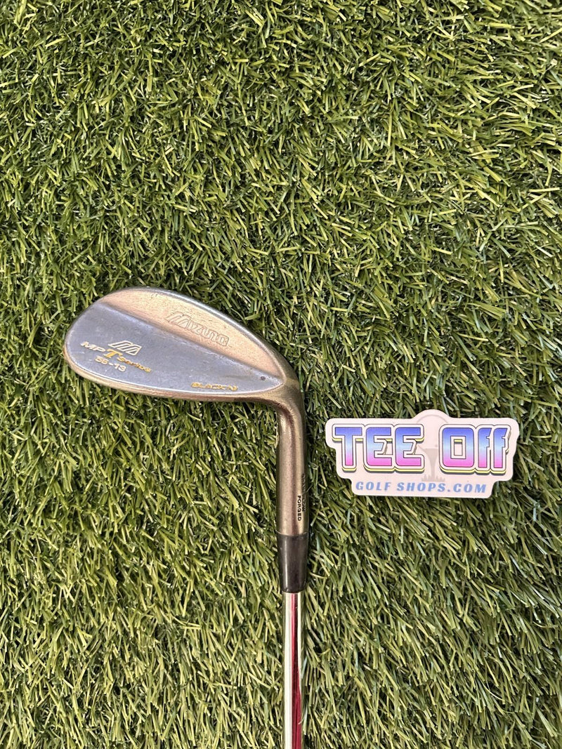 Mizuno MP T Series Black NI 56 Loft SW 13 Bounce Steel Wedge Flex RH – Pre-Owned Golf Club – TEE OFF Golf Shops