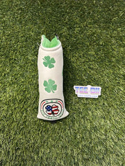 Big Teeth Shamrock White Blade Putter Head Cover