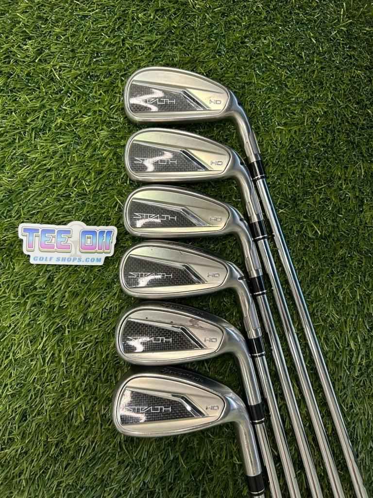 TaylorMade Stealth HD Iron Set +1" 5-PW KBS Stiff Flex Original Grips RH