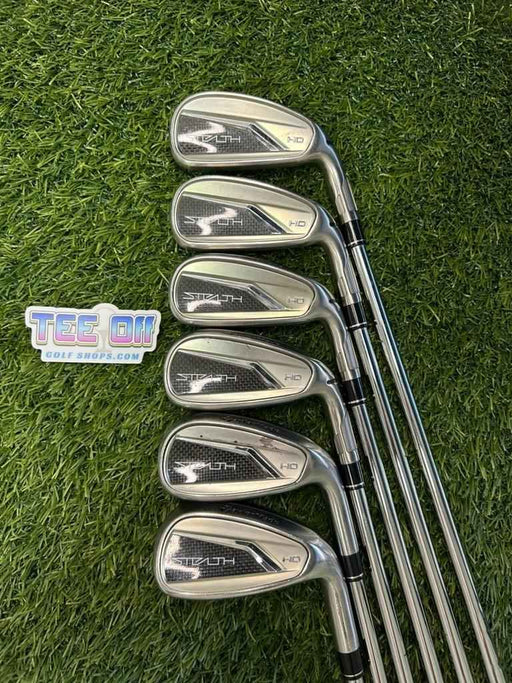 TaylorMade Stealth HD Iron Set +1" 5-PW KBS Stiff Flex Original Grips RH