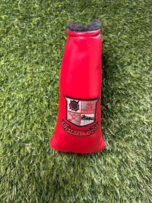 Manito CC Red Leather Blade Putter Head Cover