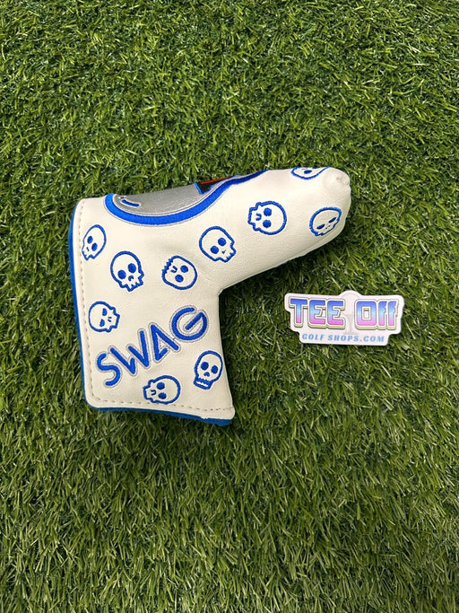 SWAG Golf "Blue Skully Handsome One” Blade Putter Head Cover – Pre-Owned Golf Club – TEE OFF Golf Shops
